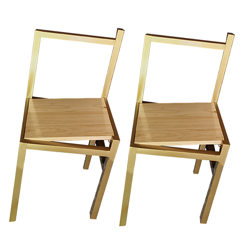 Modern Simple Side Chair Wooden Base Side Dining Chair for Dining Room