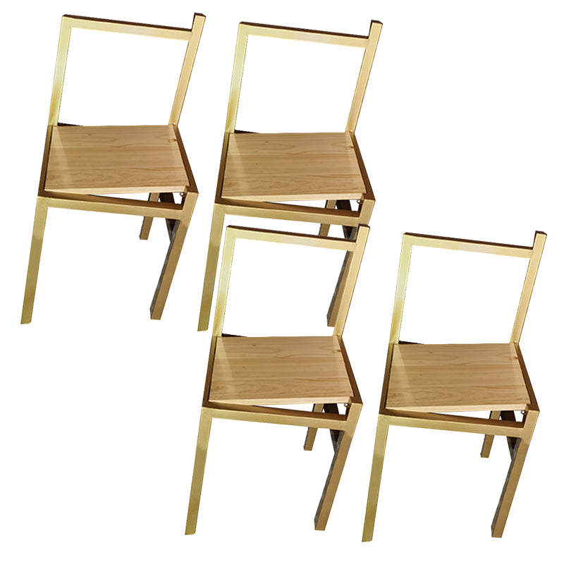 Modern Simple Side Chair Wooden Base Side Dining Chair for Dining Room