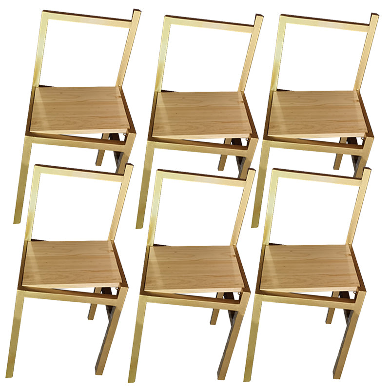 Modern Simple Side Chair Wooden Base Side Dining Chair for Dining Room