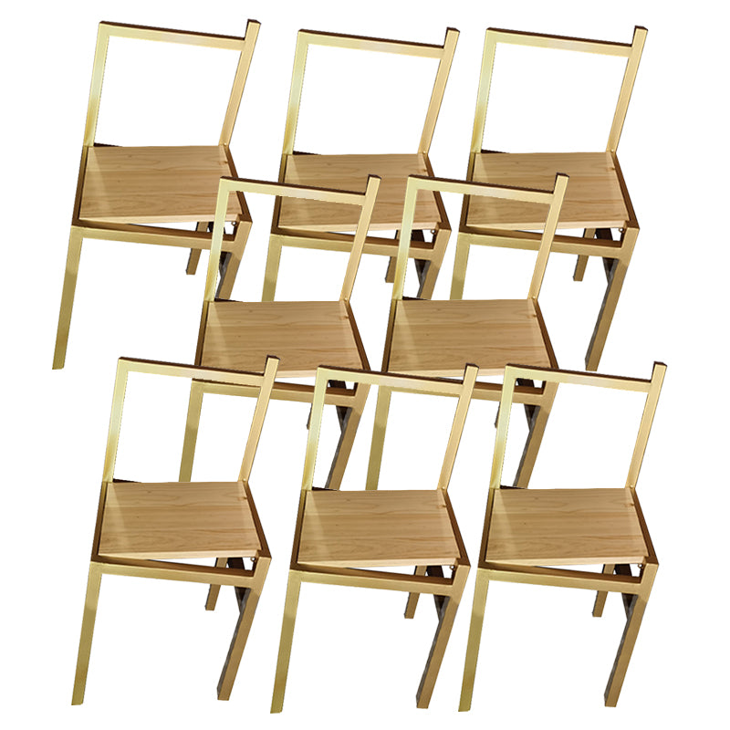 Modern Simple Side Chair Wooden Base Side Dining Chair for Dining Room