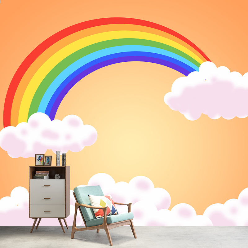 Environmental Cartoon Rainbow Illustration Wallpaper Bedroom Wall Mural