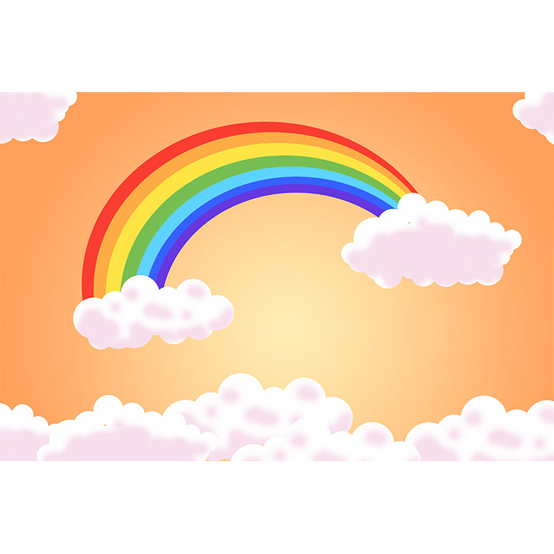 Environmental Cartoon Rainbow Illustration Wallpaper Bedroom Wall Mural