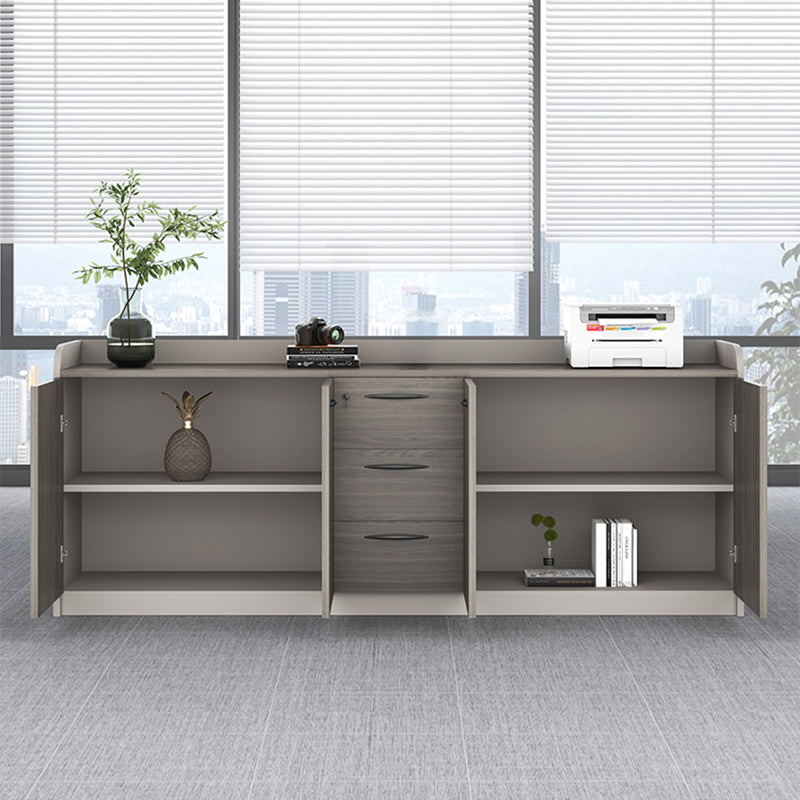 Medieval Modern Cabinet Steel Wooden Frame Storage File Cabinet