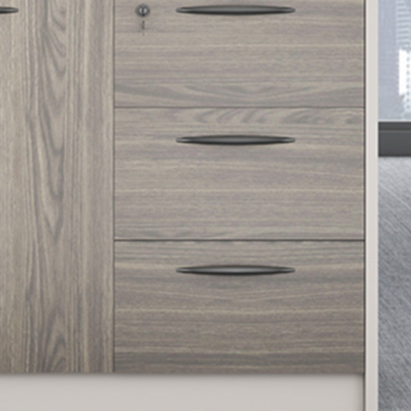 Medieval Modern Cabinet Steel Wooden Frame Storage File Cabinet