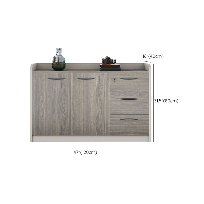 Medieval Modern Cabinet Steel Wooden Frame Storage File Cabinet