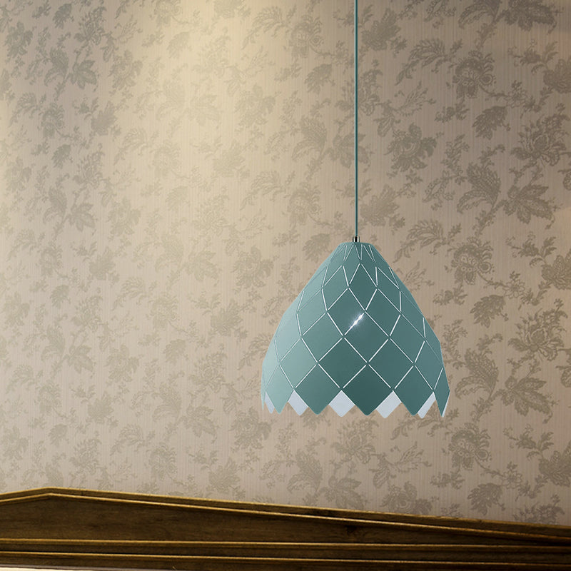 Éclairage d'épissage géométrique Pendre Nordic Metal 1 Kit d'éclairage suspendu rose clair / jaune / vert