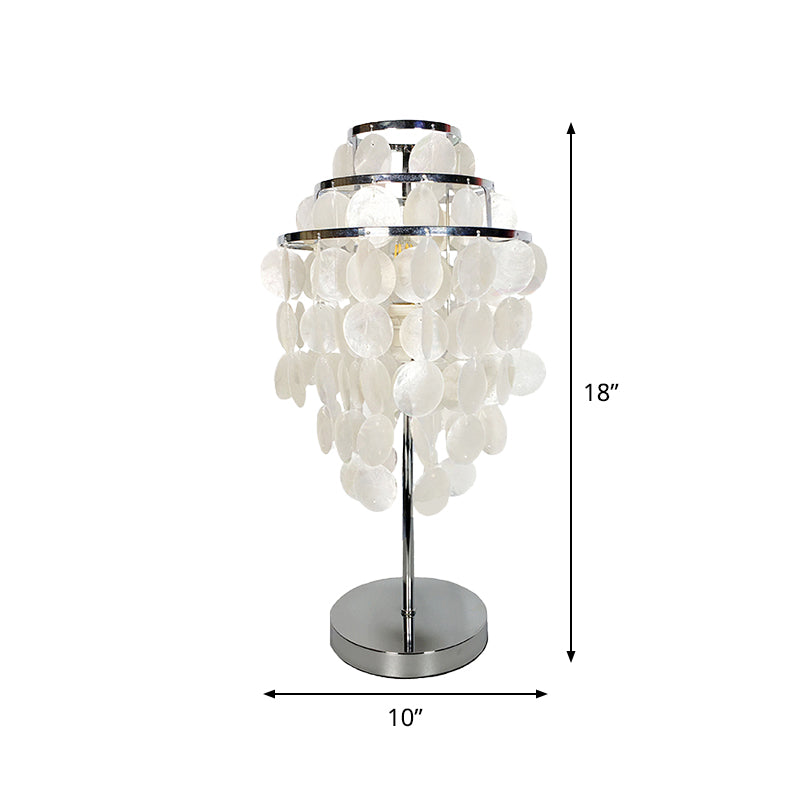 Campana de viento blanca, iluminación de tareas, carcasa modernista, 1 luz para libro de lectura para dormitorio