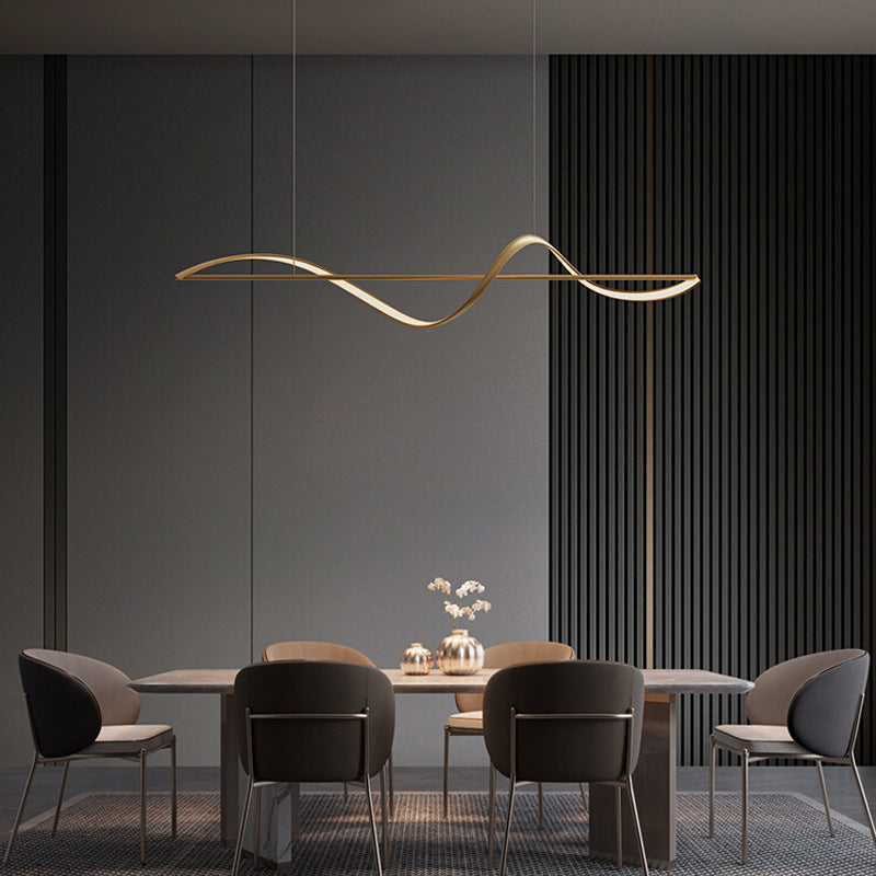 Unique Shape Modern Pendant Lighting Fixtures Metal 1 Light Island Light Fixture