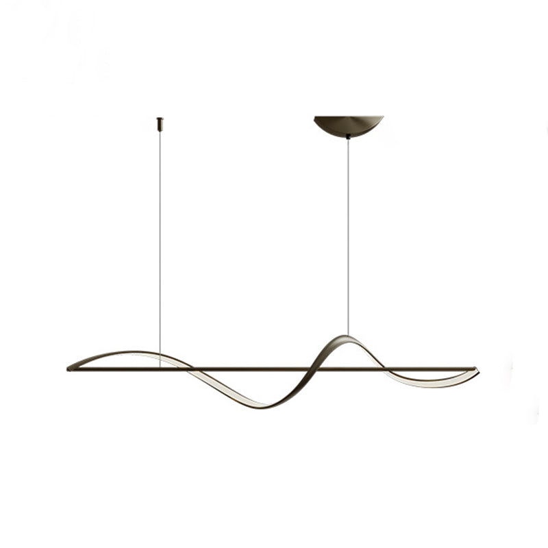 Unique Shape Modern Pendant Lighting Fixtures Metal 1 Light Island Light Fixture