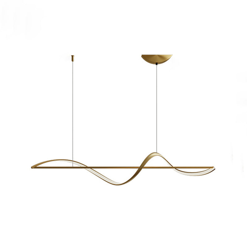 Unique Shape Modern Pendant Lighting Fixtures Metal 1 Light Island Light Fixture