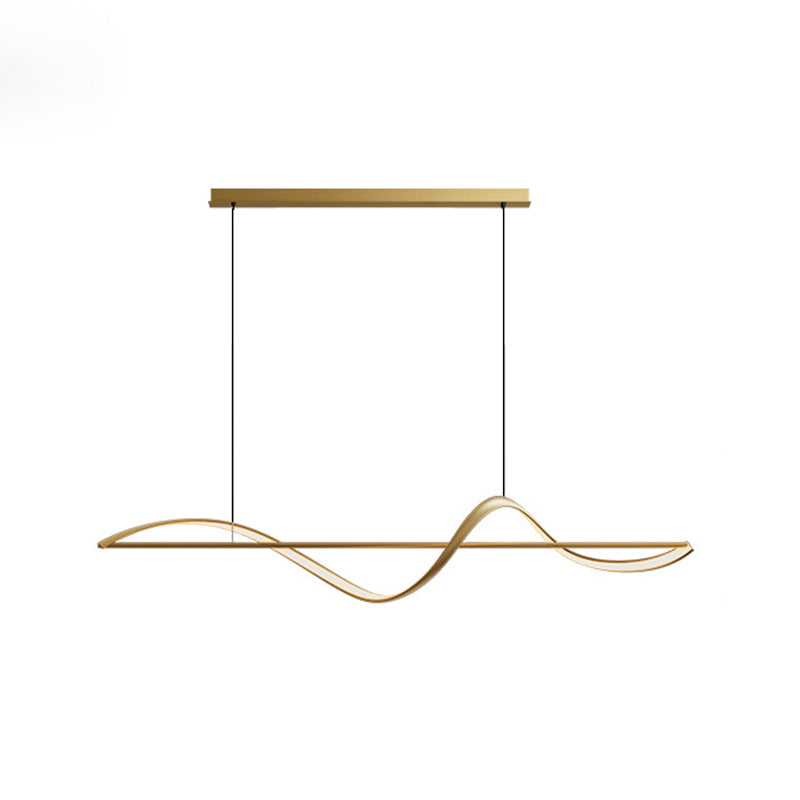 Unique Shape Modern Pendant Lighting Fixtures Metal 1 Light Island Light Fixture