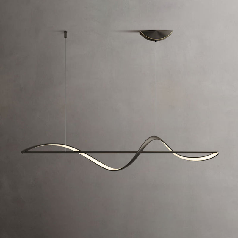 Unique Shape Modern Pendant Lighting Fixtures Metal 1 Light Island Light Fixture