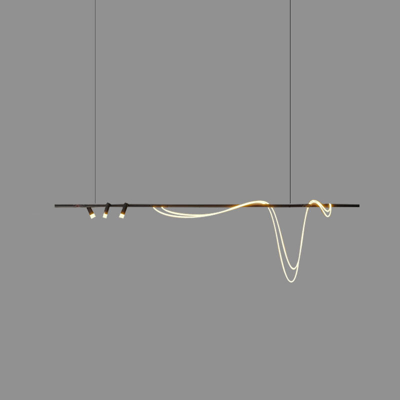 Modern Pendant Lighting Fixtures 5 Lights Island Light Fixture for Dining Room