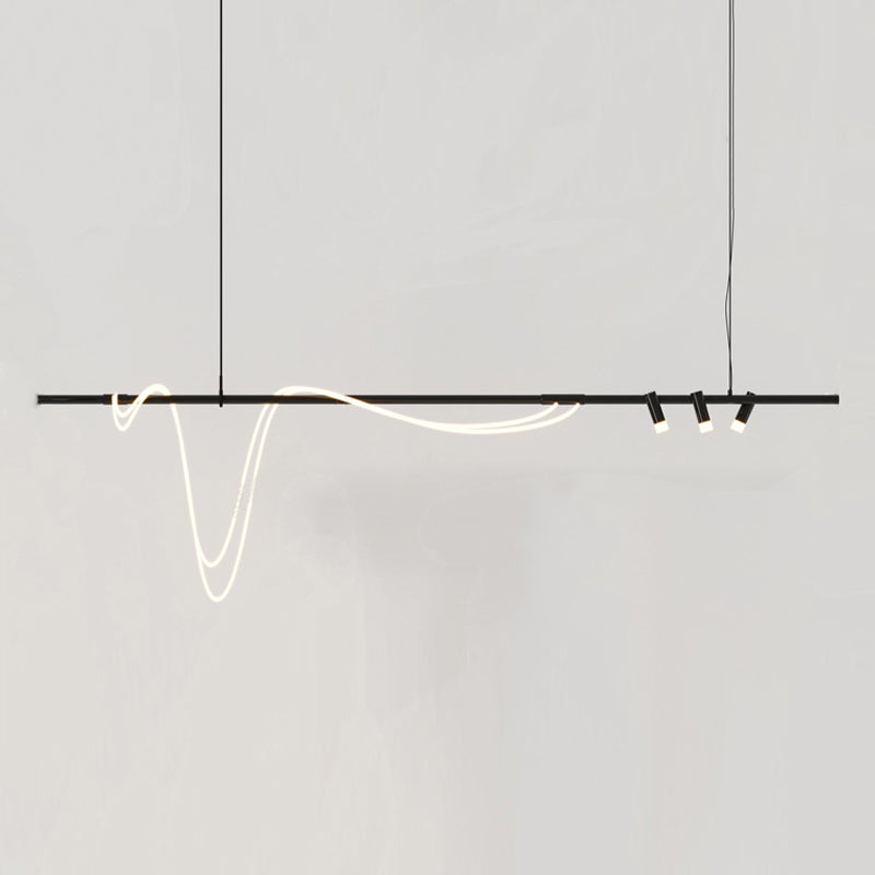 Modern Pendant Lighting Fixtures 5 Lights Island Light Fixture for Dining Room