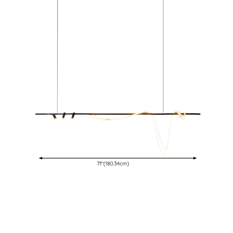 Modern Pendant Lighting Fixtures 5 Lights Island Light Fixture for Dining Room
