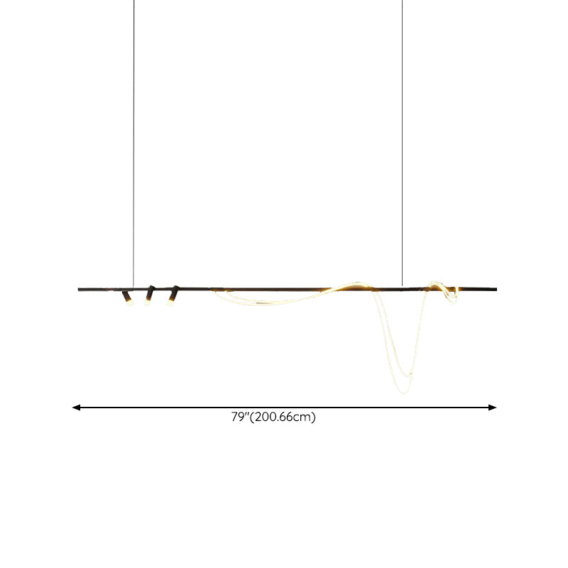 Modern Pendant Lighting Fixtures 5 Lights Island Light Fixture for Dining Room