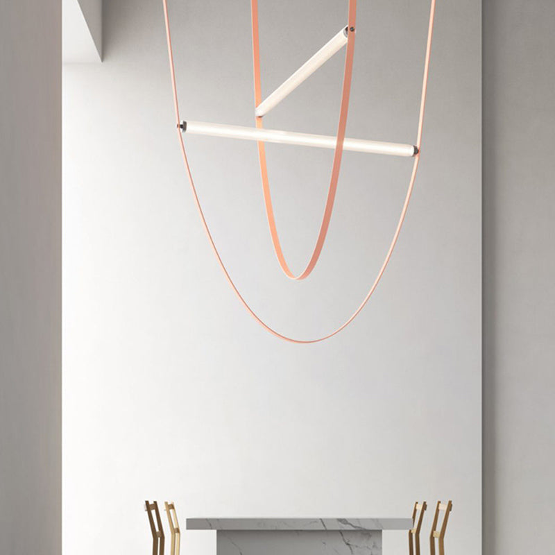 Unique Shape Modern Pendant Lighting Fixtures 1 Light Island Light Fixture for Dining Room