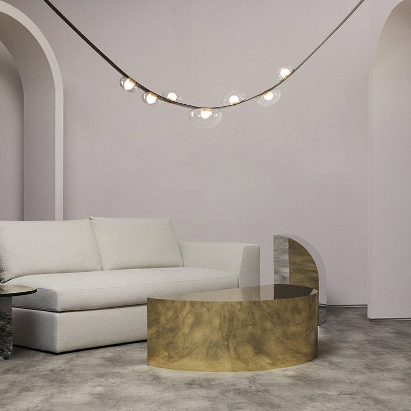 Modern Pendant Lighting Fixtures Glass 7 Lights Island Light Fixture