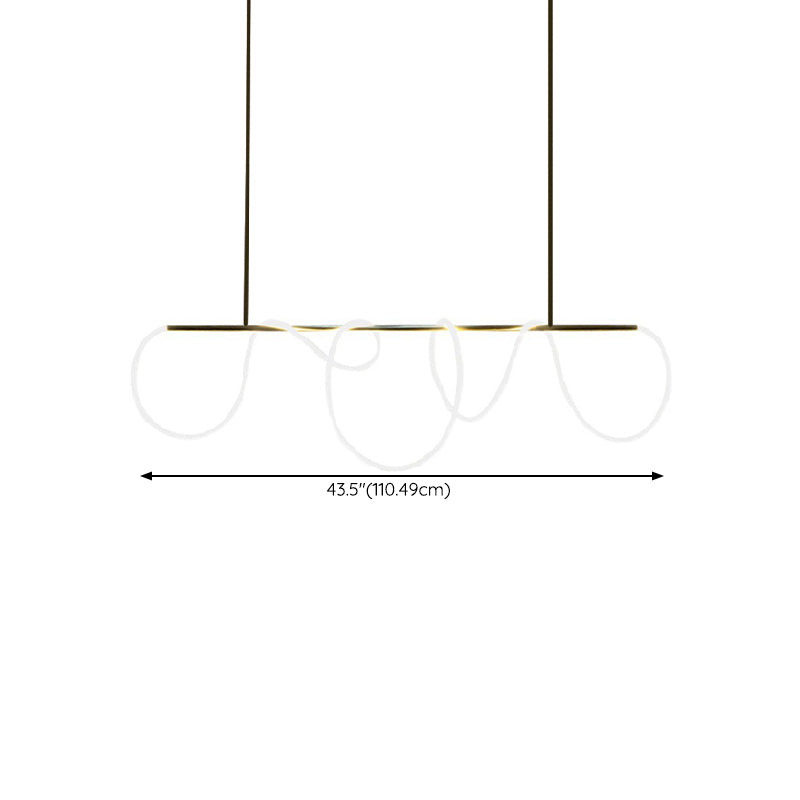 Modern Pendant Lighting Fixtures Metal 1 Light Island Light Fixture