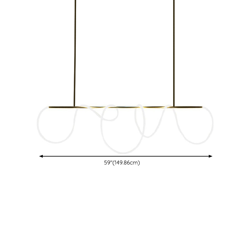 Modern Pendant Lighting Fixtures Metal 1 Light Island Light Fixture