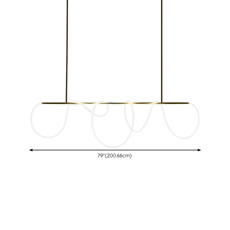 Modern Pendant Lighting Fixtures Metal 1 Light Island Light Fixture