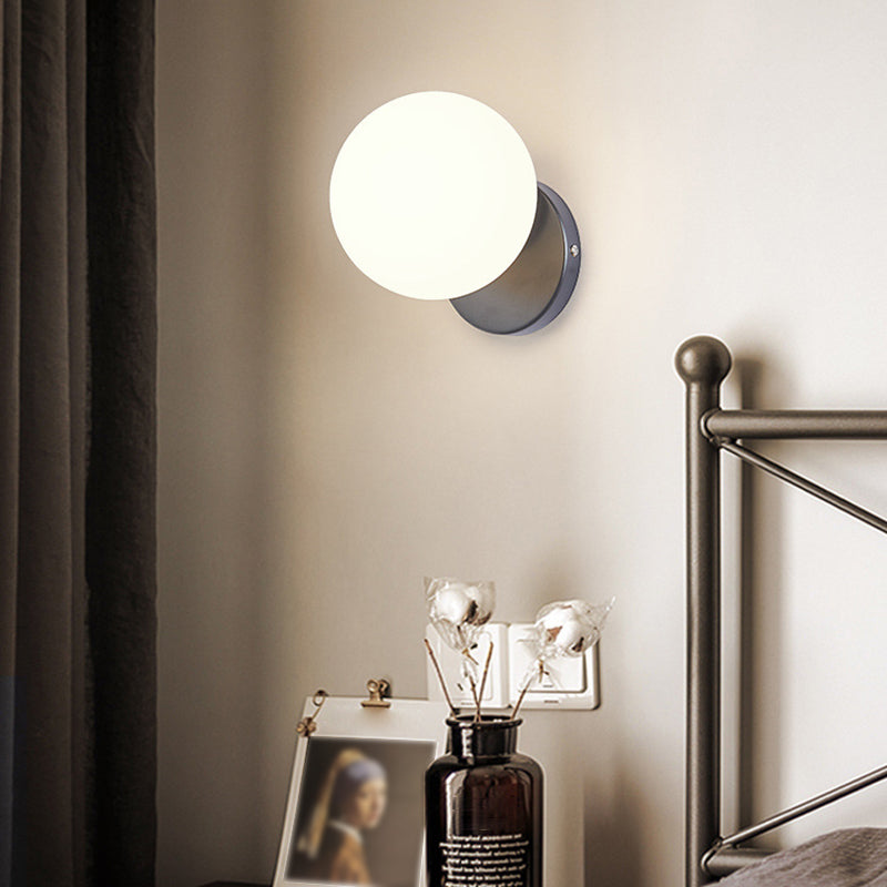 Single Golden/Silver Contemporary Glass Shaded Statement Bathroom Vanity Light