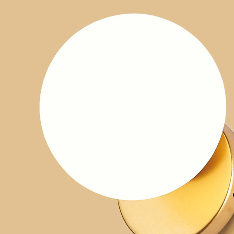 Single Golden/Silver Contemporary Glass Shaded Statement Bathroom Vanity Light