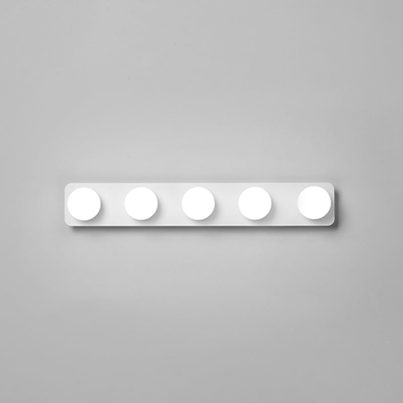 Modern Rectangle Shape Vanity Light with Acrylic Shade for Powder Room Washroom