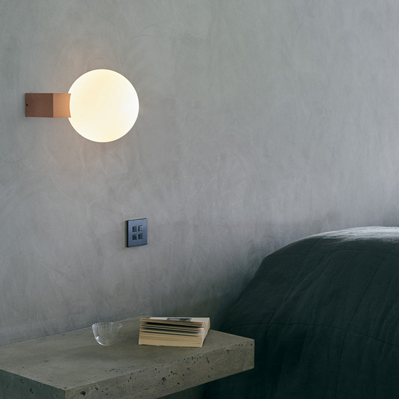 Simple Shape Wall Light Fixture Glass Shade Wall Light Fixtures