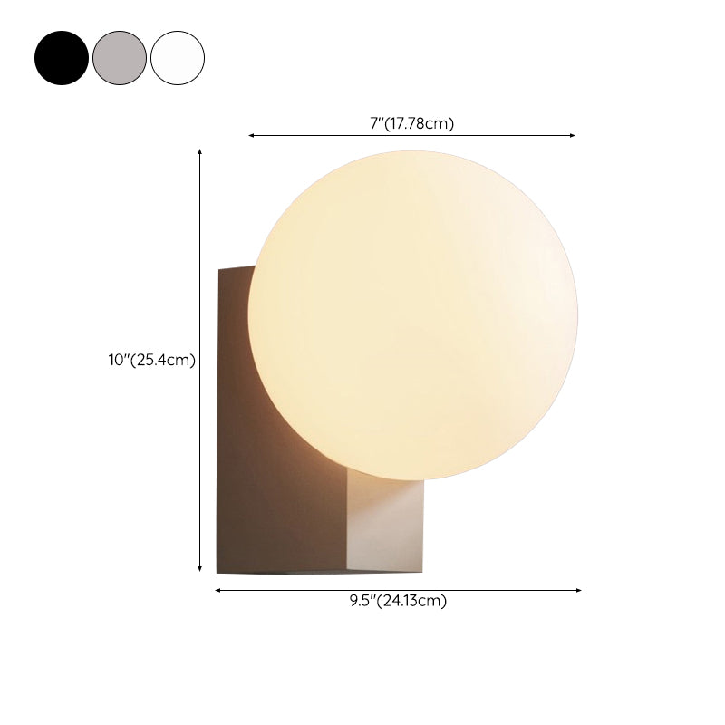 Simple Shape Wall Light Fixture Glass Shade Wall Light Fixtures