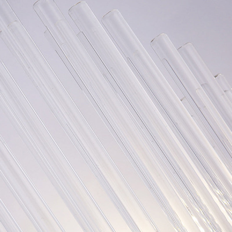 2-Light Golden Contemporary Crystal Unique Shaded Bathroom Vanity Light