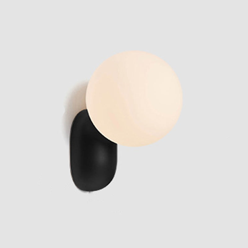 Contemporary Minimalist Wall Light Fixture with PE Shade for Sitting Room