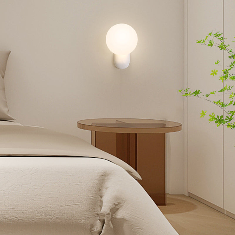 Contemporary Minimalist Wall Light Fixture with PE Shade for Sitting Room