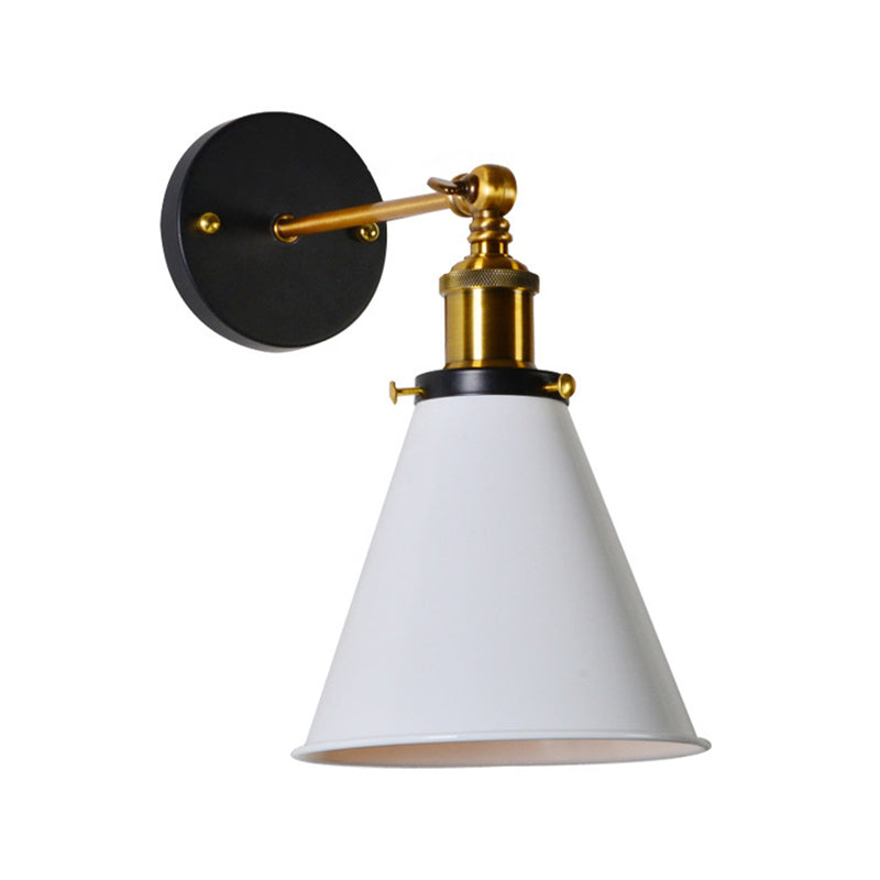 Postmodern Wall Light Fixture with Metal Shade for Sitting Room