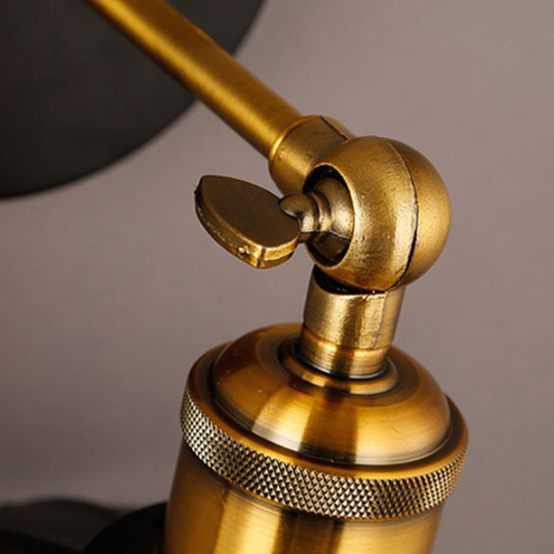 Postmodern Wall Light Fixture with Metal Shade for Sitting Room