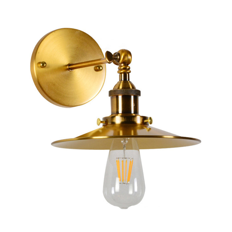 Postmodern Wall Light Fixture with Metal Shade for Sitting Room