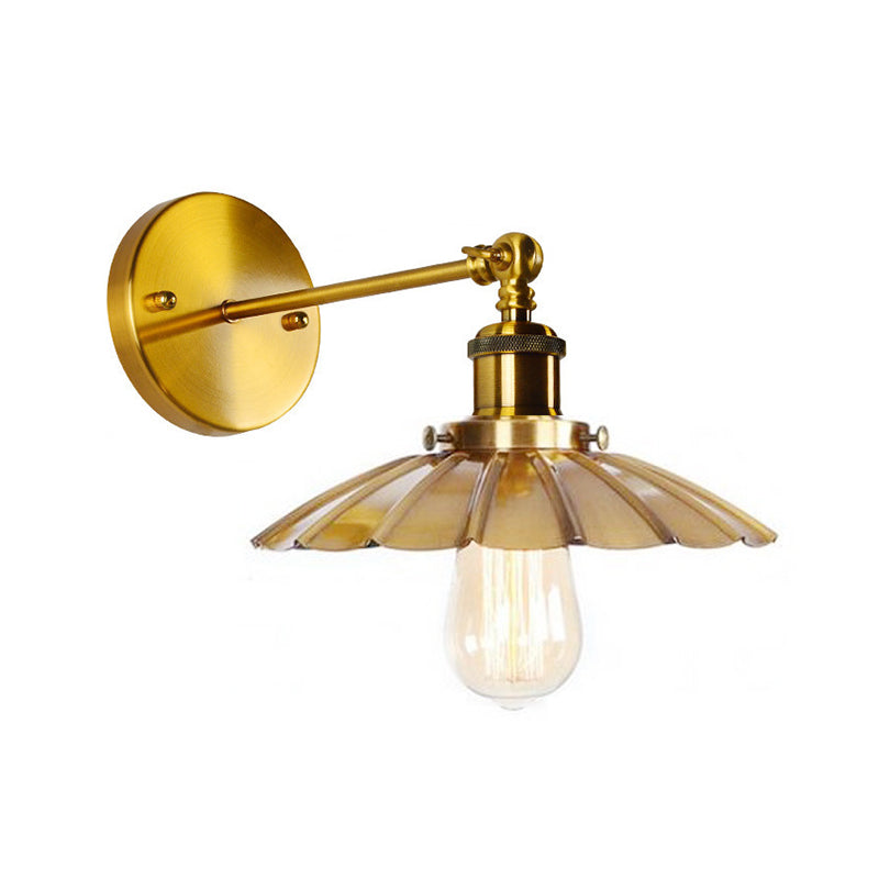 Postmodern Wall Light Fixture with Metal Shade for Sitting Room