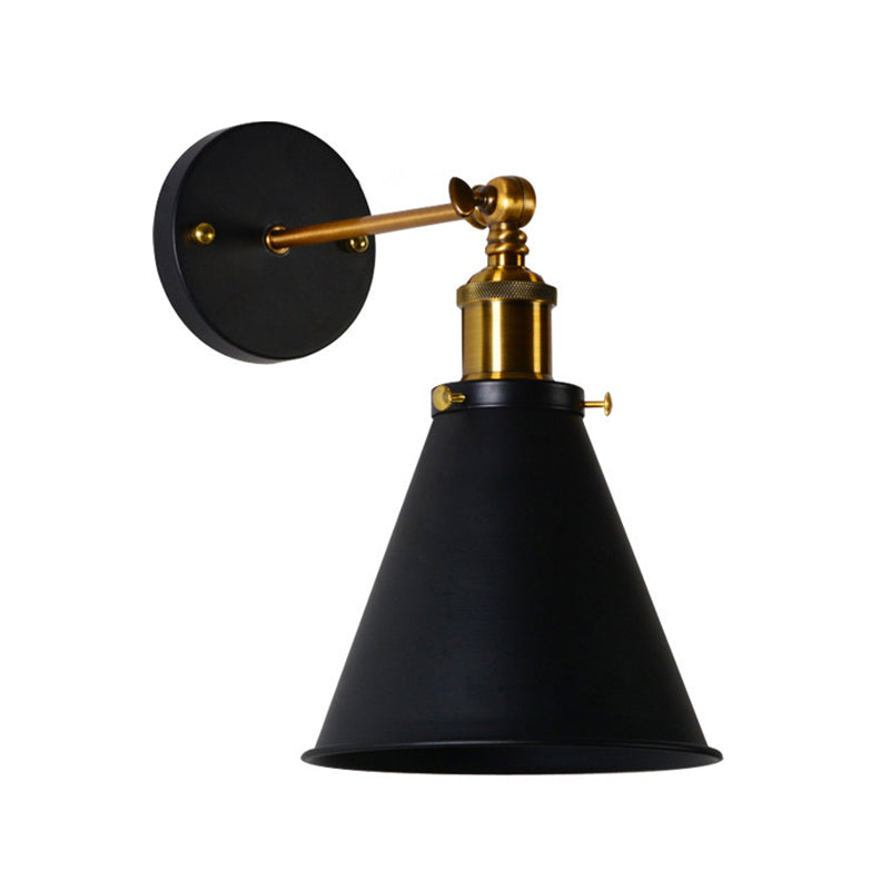 Postmodern Wall Light Fixture with Metal Shade for Sitting Room