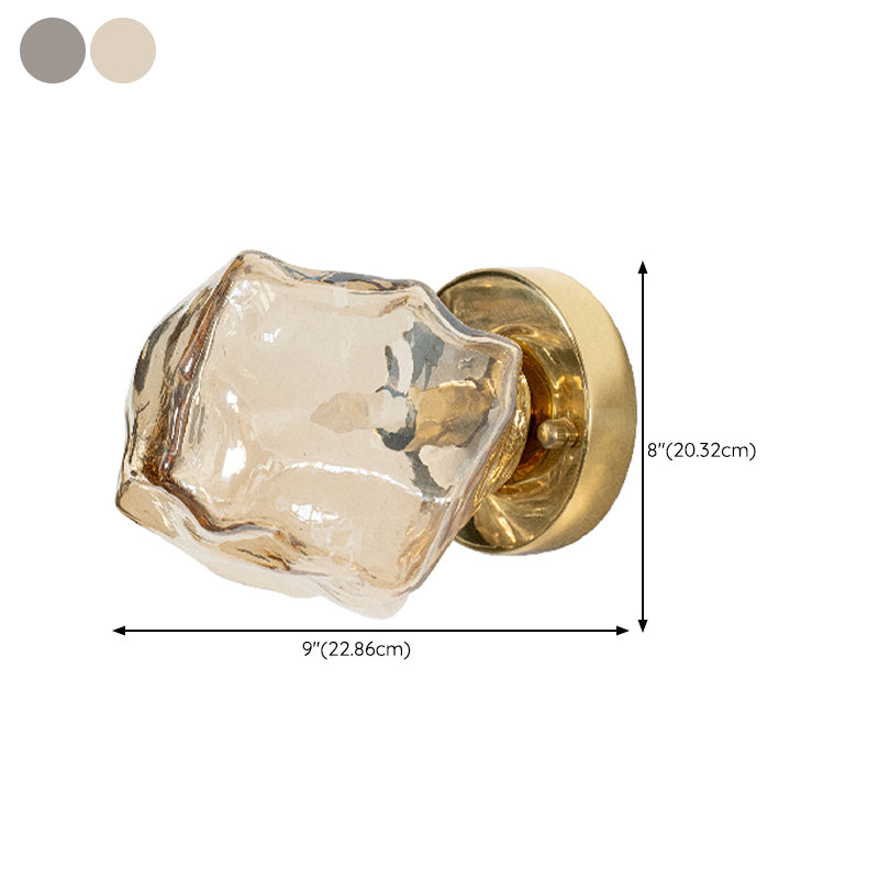 Modern Style Wall Lamp Glass Wall Sconce Lighting for Living Room