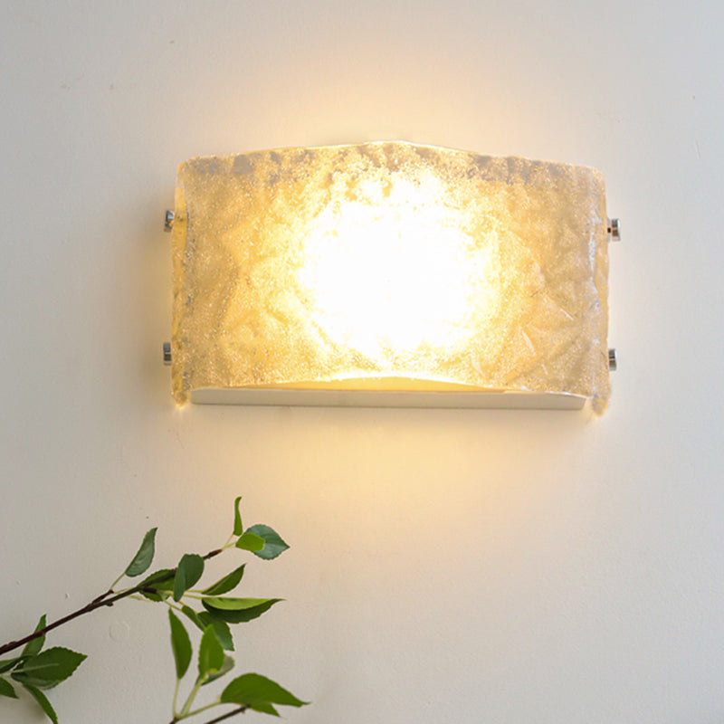 Modern Sconce Light Fixture Glass Shade Wall Sconce Lighting for Bedroom