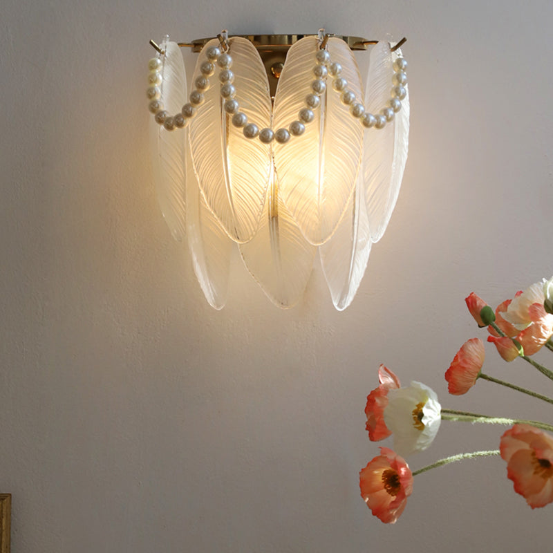 Modern Style Unique Wall Lamp Glass Wall Sconce Lighting for Bedroom