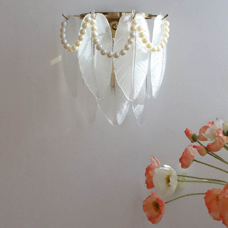 Modern Style Unique Wall Lamp Glass Wall Sconce Lighting for Bedroom