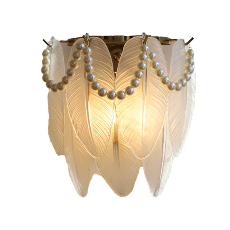 Modern Style Unique Wall Lamp Glass Wall Sconce Lighting for Bedroom