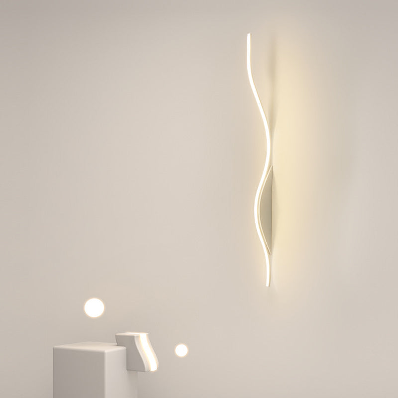 Single White/Black Wall Mounted Sconce LED Unique Wall Light for Dining Room