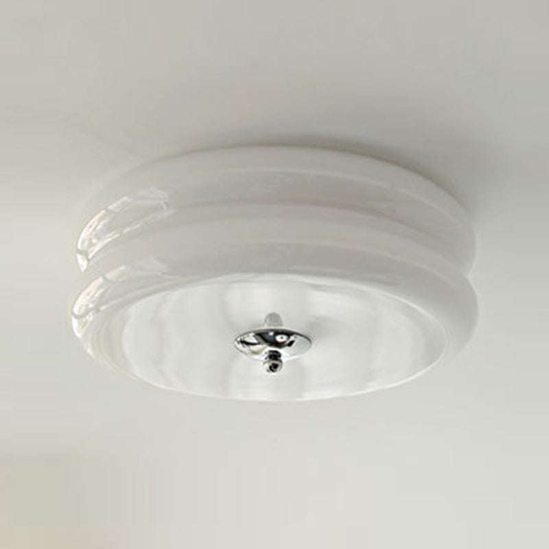 Glass Flush Ceiling Light Modern Flush Mount Ceiling Fixture for Bedroom