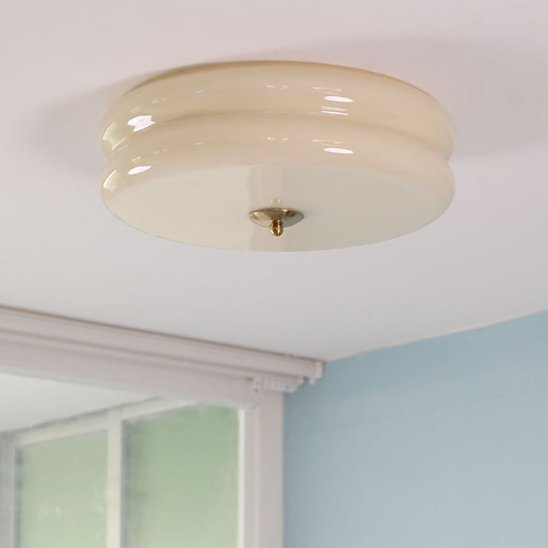 Glass Flush Ceiling Light Modern Flush Mount Ceiling Fixture for Bedroom