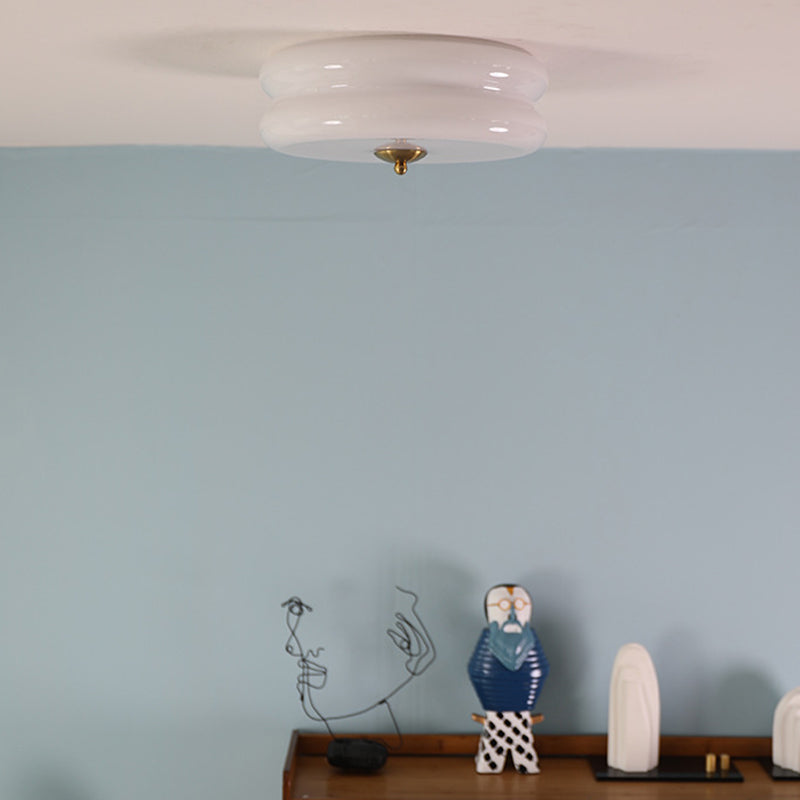 Glass Flush Ceiling Light Modern Flush Mount Ceiling Fixture for Bedroom