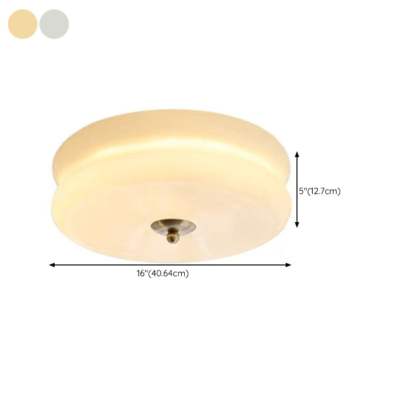 Glass Flush Ceiling Light Modern Flush Mount Ceiling Fixture for Bedroom