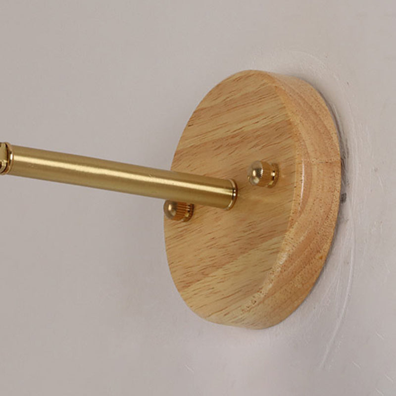 Modern Wooden Wall Light Sconce Minimalist Wall Light Fixture for Bedroom