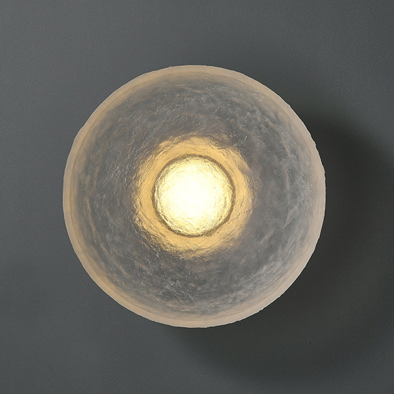 Single White Wall Mounted Sconce LED Shaded Wall Light for Living Room